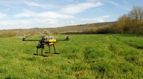 Flight of Quad Copter Slow Motion Stock Footage 62090453