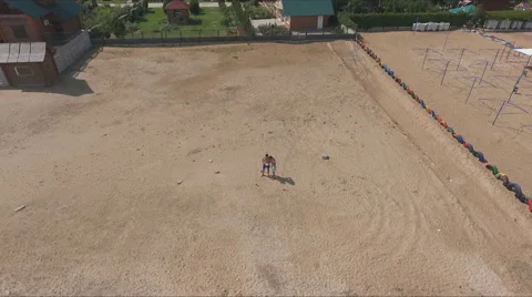 The flight of the quadcopter Stock Footage 67857654