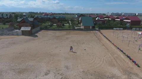 The flight of the quadcopter Stock Footage 67857879