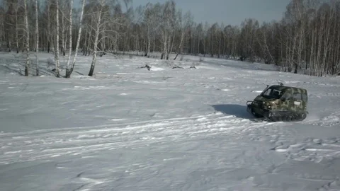 Flight on a quadrocopter in the taiga Video stock 76860773