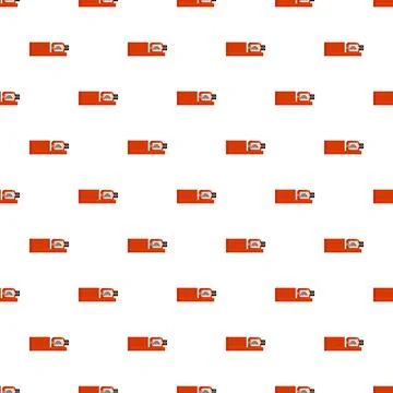Flight recorder black box aviation safety seamless pattern Illustrazione stock