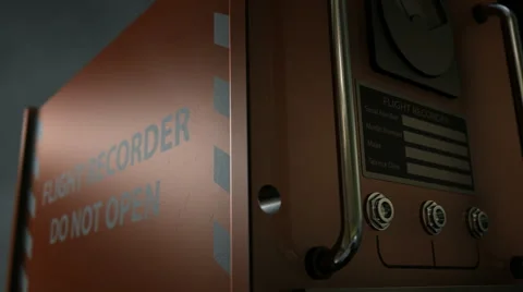 Flight recorder dark pan Stock Footage 40415374