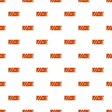 Flight recorder orange box seamless pattern Illustrazione stock