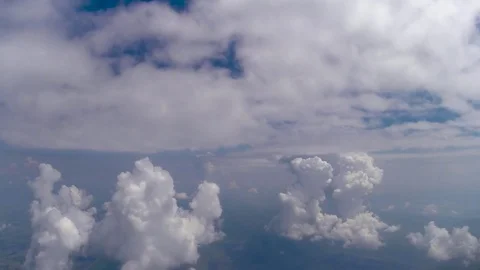 The flight to the right of the clouds Stock Footage 76700401
