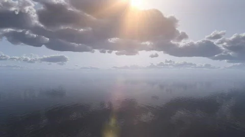 Flight from the sea to the clouds 스톡 동영상 831813