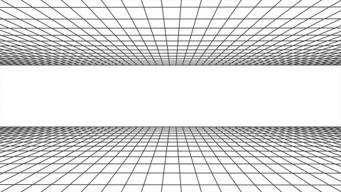 Flight seamless grid net polygonal wireframe abstract retro drawing illustration Stock Illustration