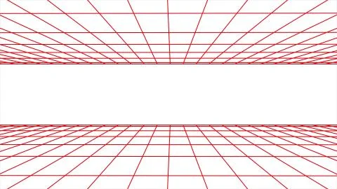 Flight seamless grid net polygonal wireframe abstract retro drawing illustration Stock Illustration