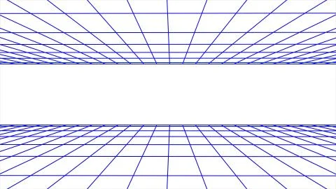Flight seamless grid net polygonal wireframe abstract retro drawing illustration イラスト素材
