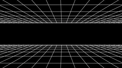 Flight seamless grid net polygonal wireframe abstract retro drawing illustration Stock Illustration