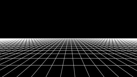 Flight seamless grid net polygonal wireframe abstract retro drawing illustration Stock Illustration