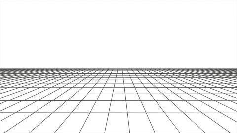 Flight seamless grid net polygonal wireframe abstract retro drawing illustration 스톡 일러스트