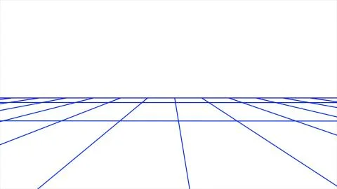 Flight seamless grid net polygonal wireframe abstract retro drawing illustration Stock Illustration