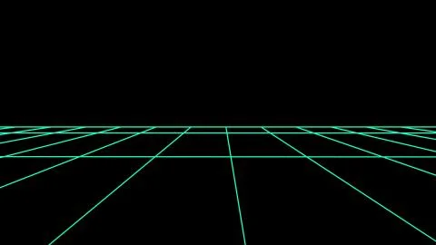 Flight seamless grid net polygonal wireframe abstract retro drawing illustration Stock Illustration