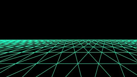 Flight seamless grid net polygonal wireframe abstract retro drawing illustration Stock Illustration