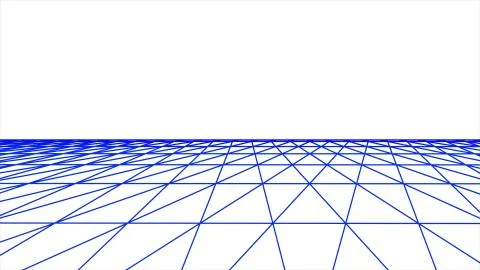 Flight seamless grid net polygonal wireframe abstract retro drawing illustration 스톡 일러스트