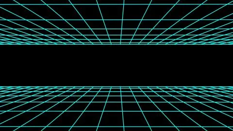 Flight seamless grid net polygonal wireframe abstract retro drawing illustration 스톡 일러스트