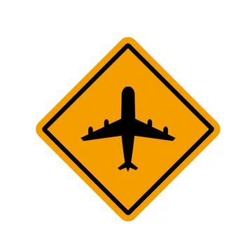 Flight sign symbol Illustrazione stock
