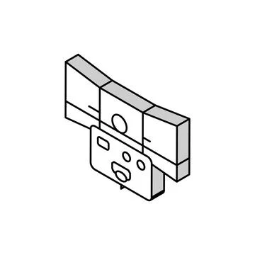 Flight simulator aeronautical engineer isometric icon vector illustration Stock Illustration