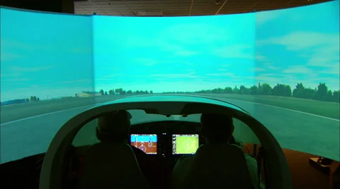 Flight Simulator Exterior Take Off Видео 36659292