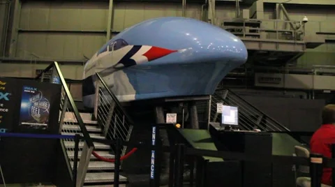 Flight simulator 動画素材 7856750