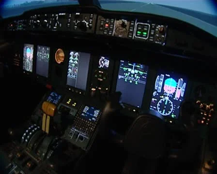 Flight simulator for Stock Footage 8916611