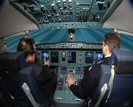 Flight simulator for Stock Footage 8916635