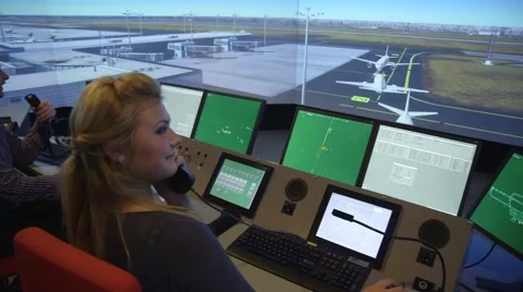 Flight simulator Stock Footage 42615626