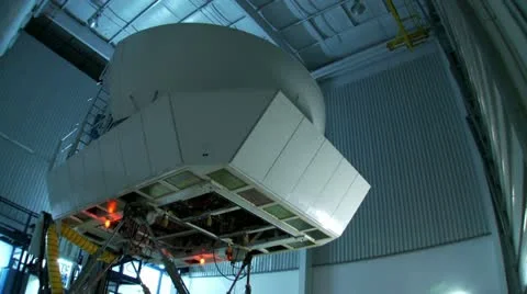 Flight Simulator Landing Stock Footage 22778952