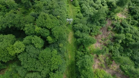 Flight in the sky over the mountains of Poland Stock Footage 248053246
