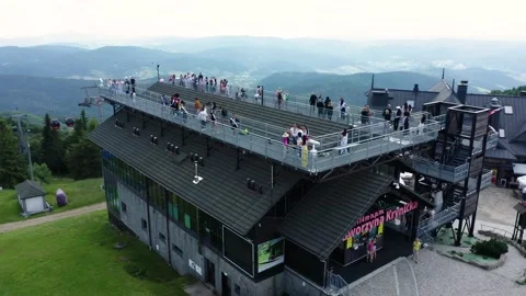 Flight in the sky over the mountains of Poland Stock Footage 248053555