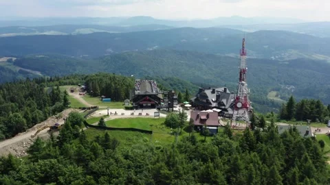 Flight in the sky over the mountains of Poland Stock Footage 248055096