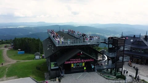 Flight in the sky over the mountains of Poland Stock Footage 248055177