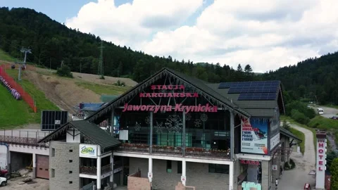 Flight in the sky over the mountains of Poland Stock Footage 248055356