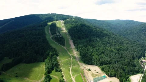 Flight in the sky over the mountains of Poland Stock Footage 248055770