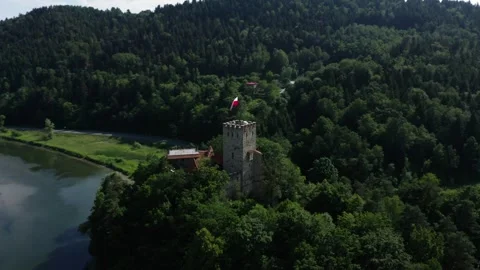 Flight in the sky over the mountains of Poland Stock Footage 248064336
