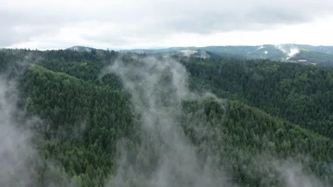 Flight in the sky over the mountains of Poland Stock Footage 249670724