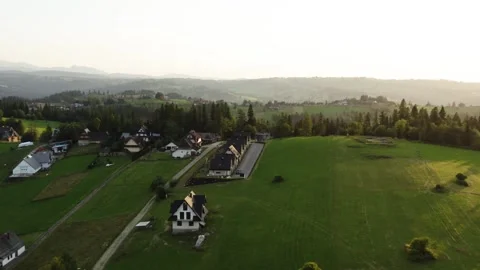 Flight in the sky over the mountains of Poland Stock Footage 249729085