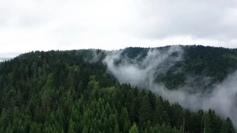 Flight in the sky over the mountains of Poland Stock Footage 249729149