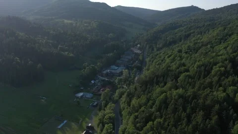 Flight in the sky over the mountains of Poland Stock Footage 249729523