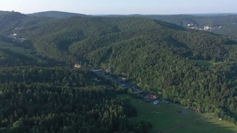 Flight in the sky over the mountains of Poland Stock Footage 249730861