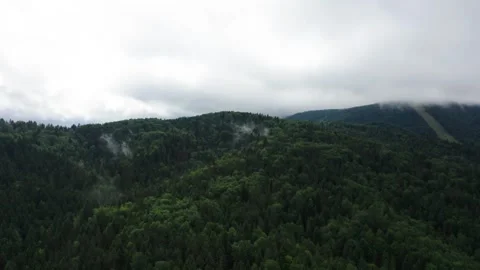 Flight in the sky over the mountains of Poland Stock Footage 249730941