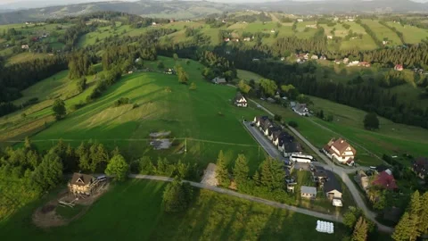 Flight in the sky over the mountains of Poland Stock Footage 249732301