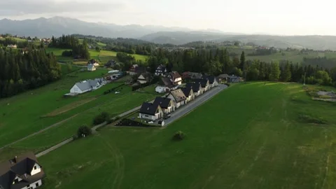 Flight in the sky over the mountains of Poland Stock Footage 249732654