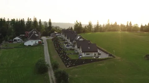 Flight in the sky over the mountains of Poland Stock Footage 249733272