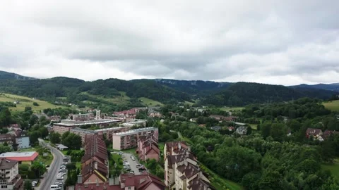 Flight in the sky over the mountains of Poland Stock Footage 249736246