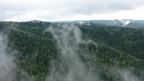 Flight in the sky over the mountains of Poland Stock Footage 249737095