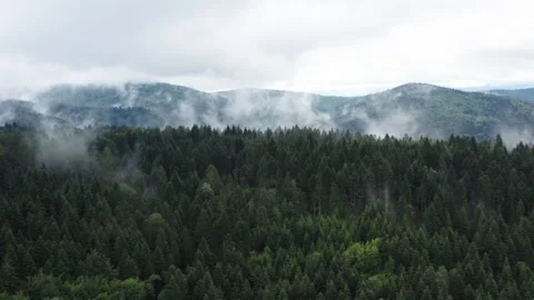 Flight in the sky over the mountains of Poland Stock Footage 249737108