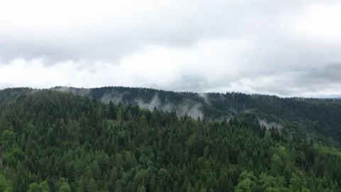 Flight in the sky over the mountains of Poland Stock Footage 249737388