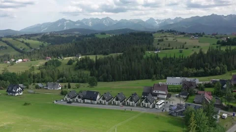 Flight in the sky over the mountains of Poland Stock Footage 249737585