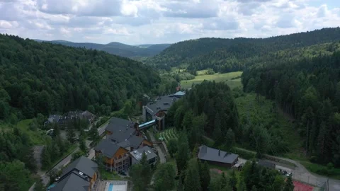 Flight in the sky over the mountains of Poland Stock Footage 249738342